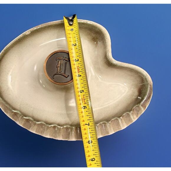 Vintage ASHTRAY CIGAR CIGARETTE Roseville Hyde Park Pottery No 1970 Monogram USA - Picture 8 of 8